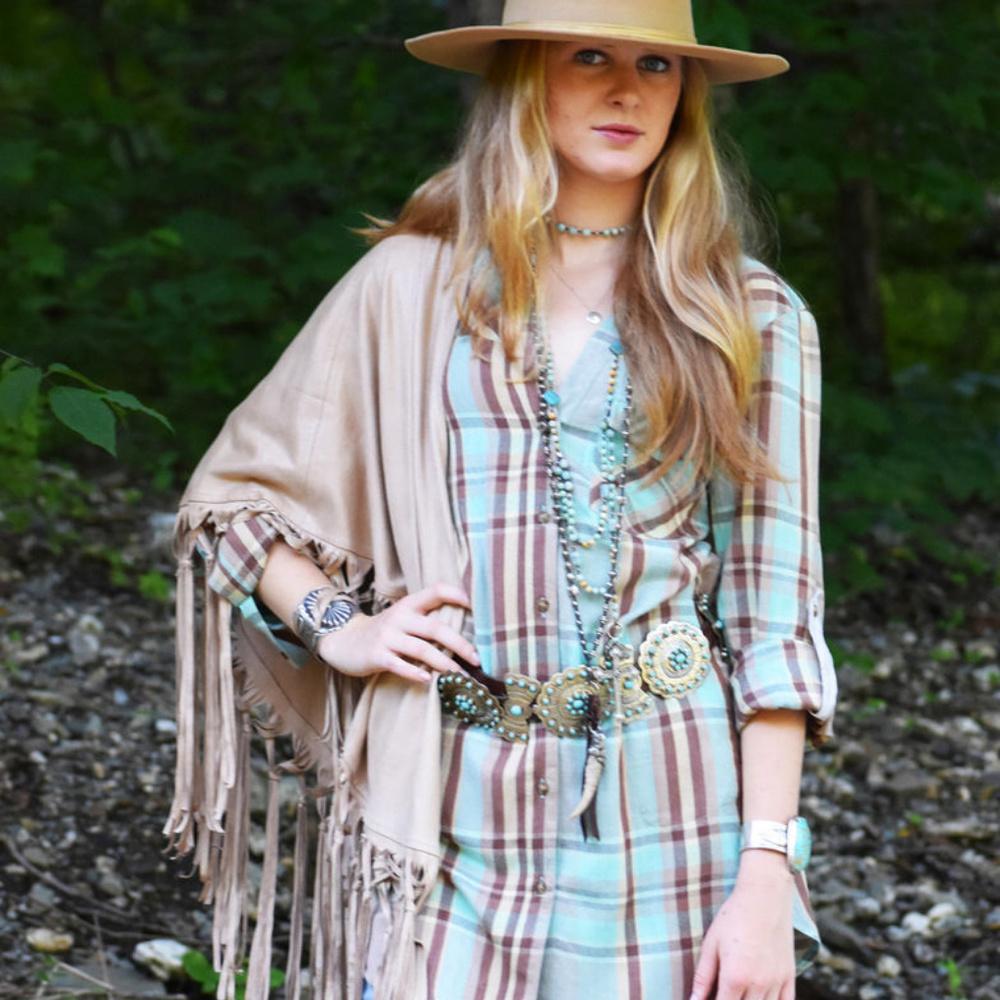 Tasha Polizzi Highland Button Down Tunic Shirt